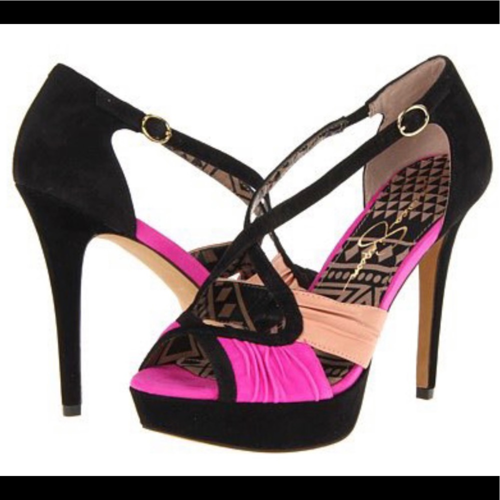 Jessica Simpson Brouge  Pink Combo - Size 7.
